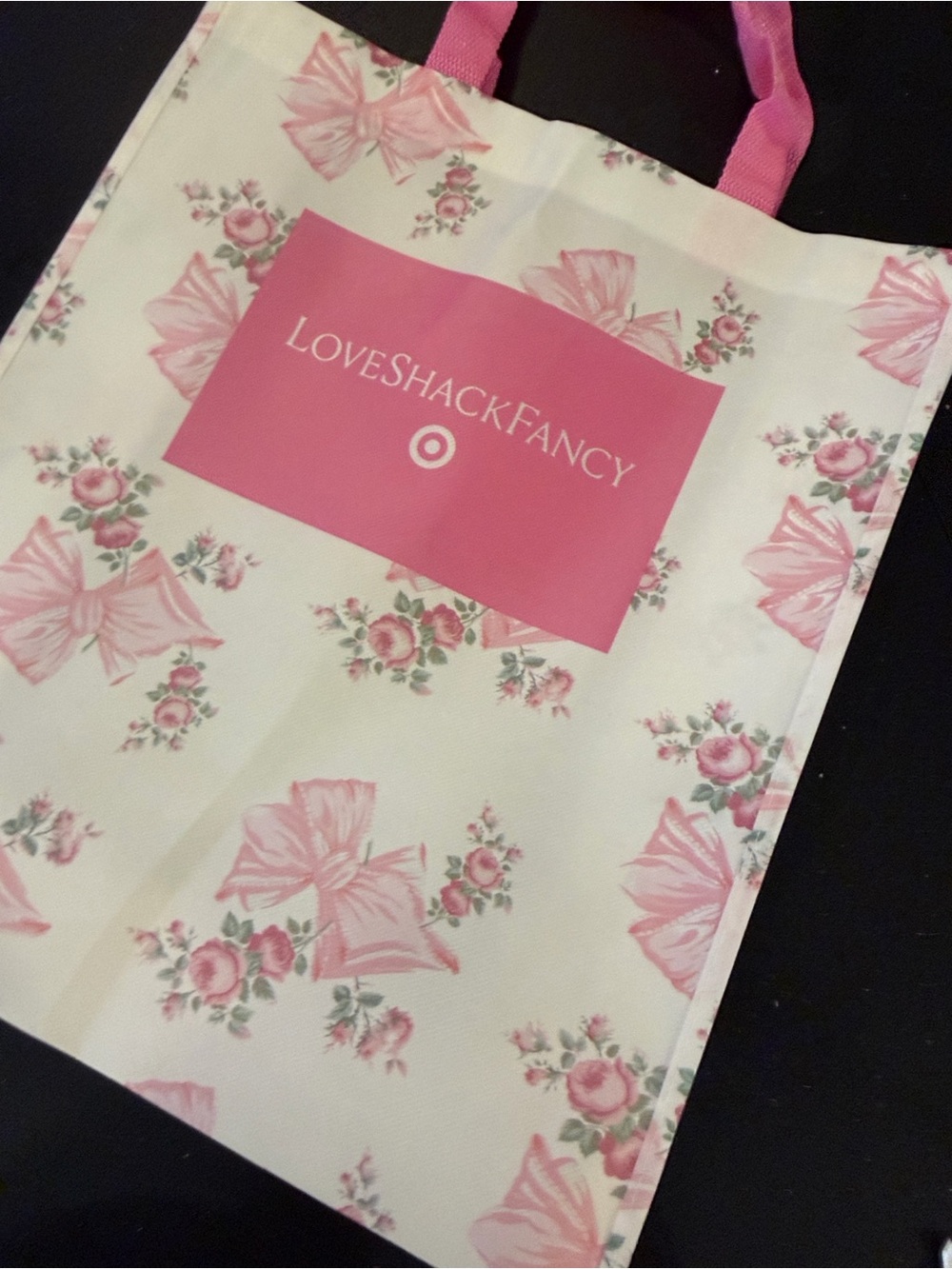 LoveShackFancy Pink Floral Tote Bag Love Shake Fancy limited edition viral